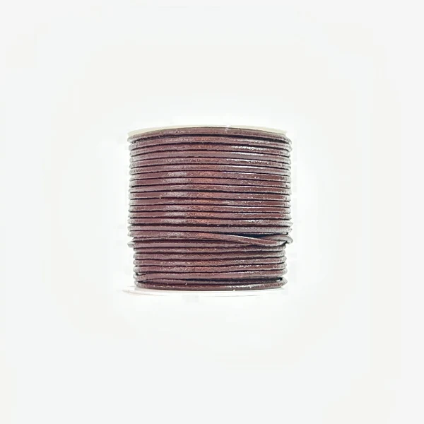 HobbyArts Lædersnor, 10 m, Mørk brun